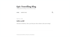 Desktop Screenshot of epicatravel.com